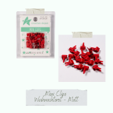 CD Mini Clip - weihnachtsrot - matt 20 Stück CD Mini Clip - weihnachtsrot - matt 20 Stück